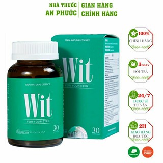 Viên Uống Bổ Mắt Wit⚡ CAM KẾT CHÍNH HÃNG ⚡Hộp 30 Viên