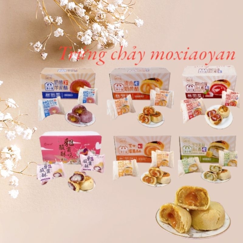Bánh lava nghìn lớp nhân trứng chảy nhiều vị thơm ngon, hấp dẫn, ăn là nghiền_ăn vặt Mẹ Kem