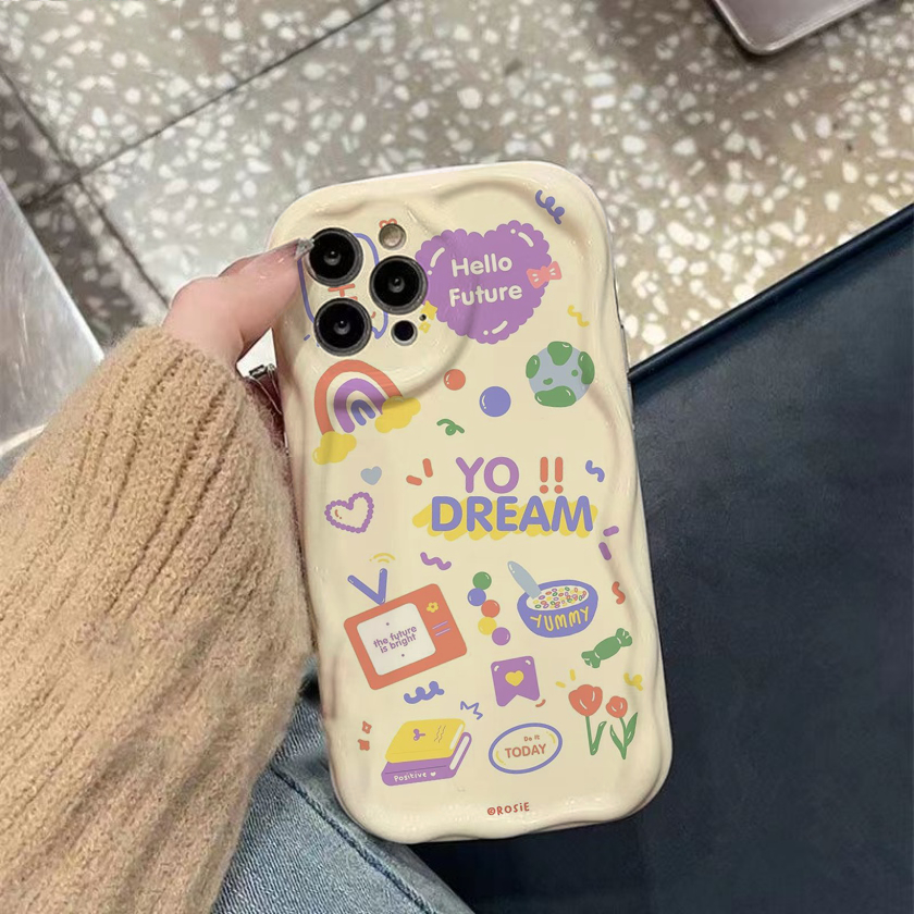 Ốp lưng iphone cạnh sóng nổi Yo Dream ip 6/6plus/6s/6splus/7/7plus/8/8plus/x/xs/11/12/13/14/pro/max/promax/plus sk5104