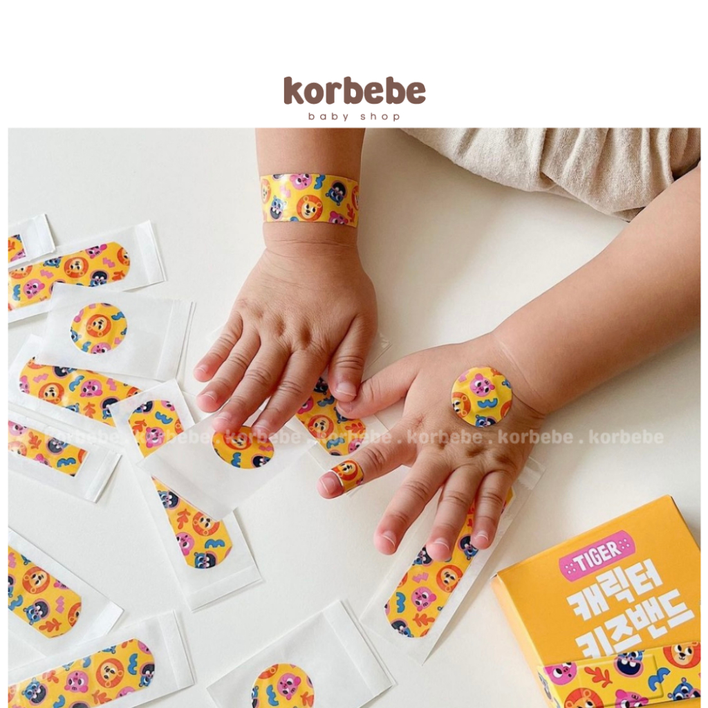 Băng keo cá nhân dễ thương cho bé My Little Tiger Hàn Quốc