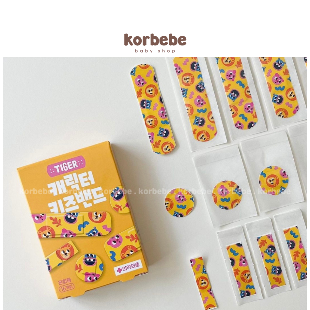 Băng keo cá nhân dễ thương cho bé My Little Tiger Hàn Quốc