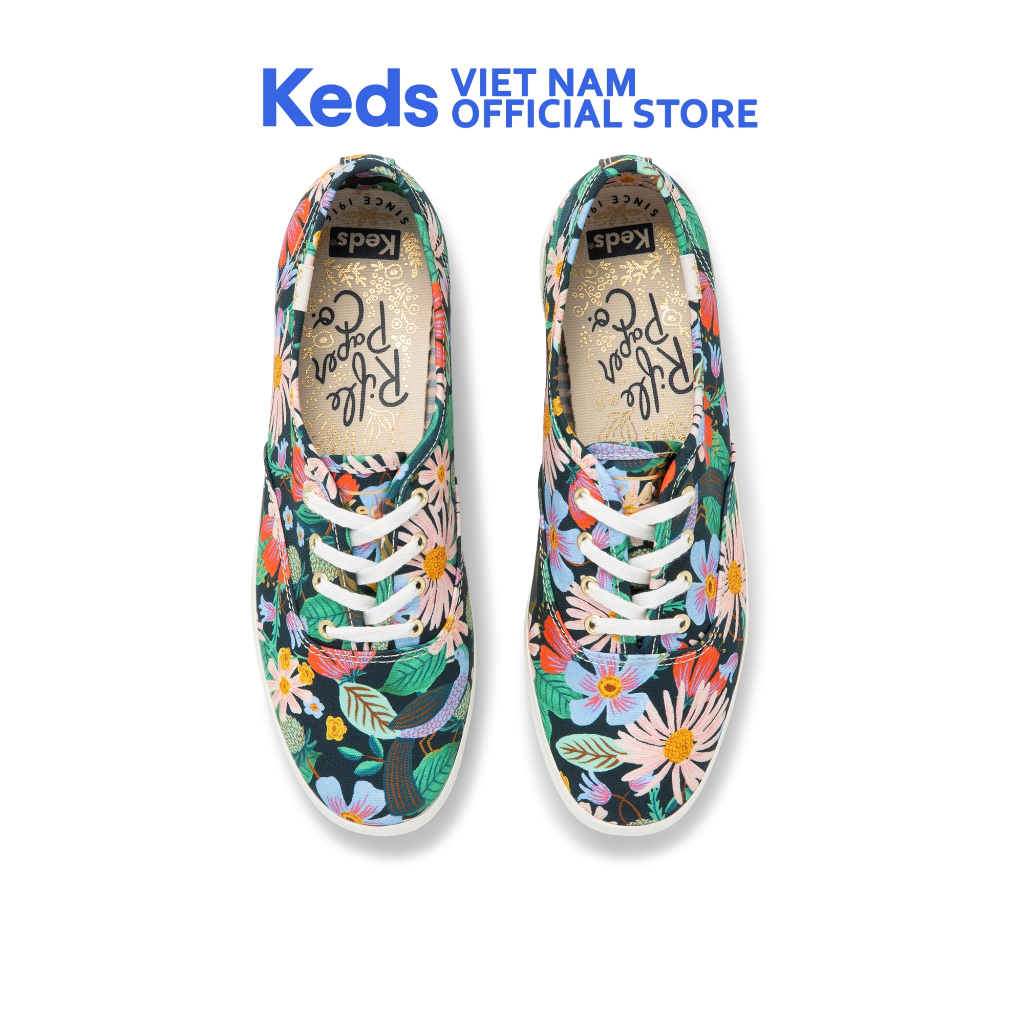 Giày Keds Nữ- Champion Canvas Rifle Paper Co. Dovecoat Navy Multi- KD066072