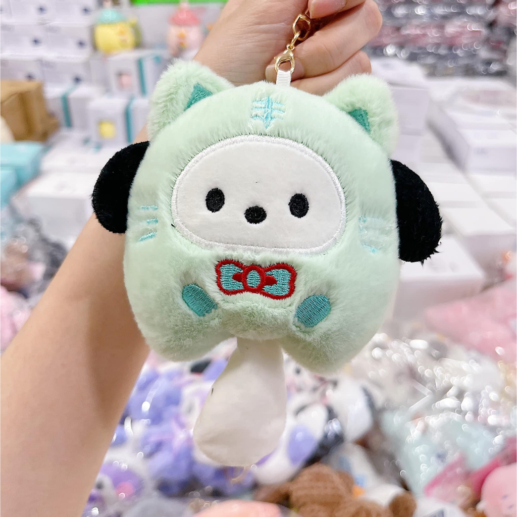 Móc khóa bông treo balo, túi xách, móc khóa thú nhồi bông thú kuromi