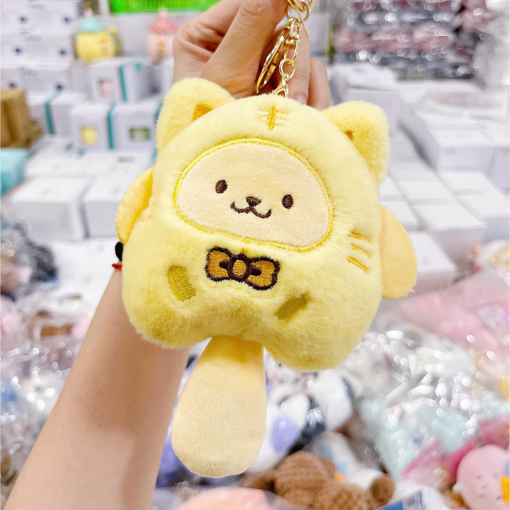 Móc khóa bông treo balo, túi xách, móc khóa thú nhồi bông thú kuromi