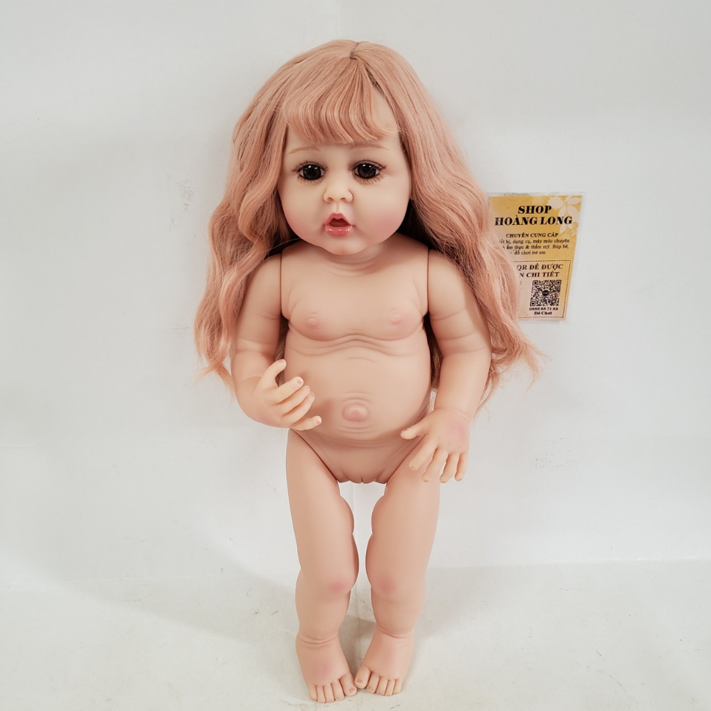 Phụ Kiện Tóc Tơ Giả Bằng Lụa Chịu Nhiệt Cho Búp Bê Tái sinh 55 cm = 22 inch Doll, Búp Bê 20 cm ixdoll