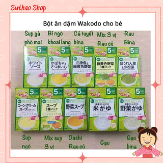 Bột ăn dặm wakodo nhật bản cho bé 5m+