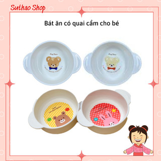 Bát Ăn Cho Bé Có Quai Cầm Nhật Bản Hình Gấu