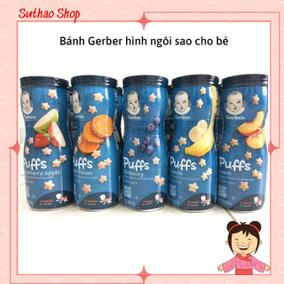 Bánh ăn dặm gerber hộp cao - hình ngôi sao cho bé từ 8m+