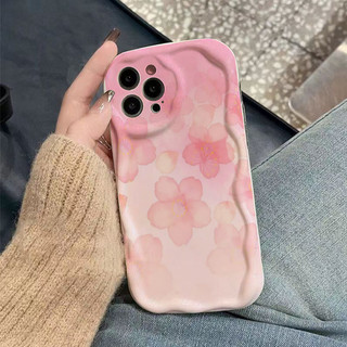 Ốp lưng iphone cạnh sóng nổi sắc hoa anh đào6/6plus/6s/6splus/7/7plus/8/8plus/x/xs/11/12/13/14/pro/max sk5111