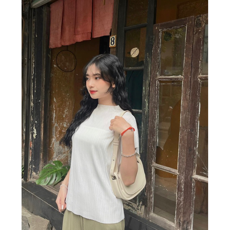 Áo thun gân lạnh tay dơi cổ leo Sammyhouse - mã Ao6917