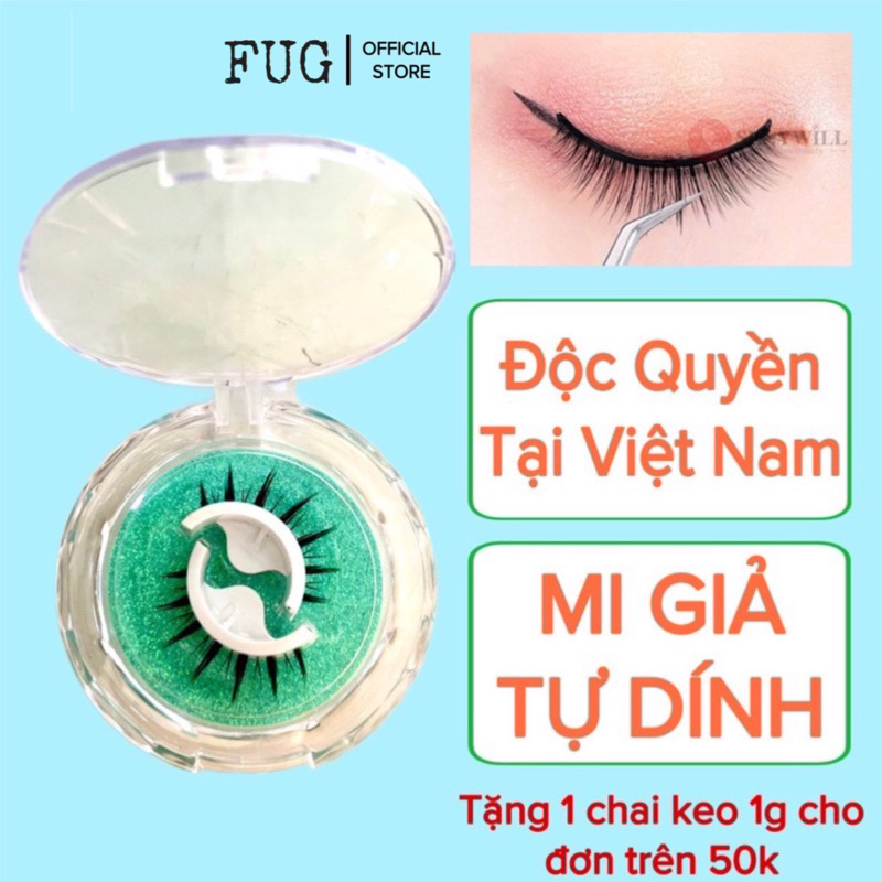 Lông mi giả FUG tự dính, không cần keo dán, có thể tái sử dụng nhiều lần