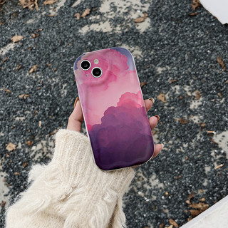 Ốp lưng iphone cạnh sóng nổi đám mây hồng 6/6plus/6s/6splus/7/7plus/8/8plus/x/xs/11/12/13/14/pro/max sk5122