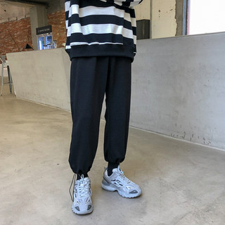 Quần Jogger Thể Thao Nam Nữ bo gấu phối dáng rộng Thời Trang JOGGER NAM 9000064V
