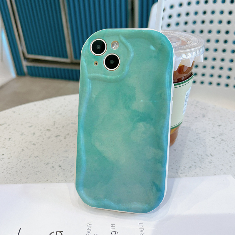 Ốp lưng iphone cạnh sóng nổi màu xanh loang 6/6plus/6s/6splus/7/7plus/8/8plus/x/xs/11/12/13/14/pro/max sk5128