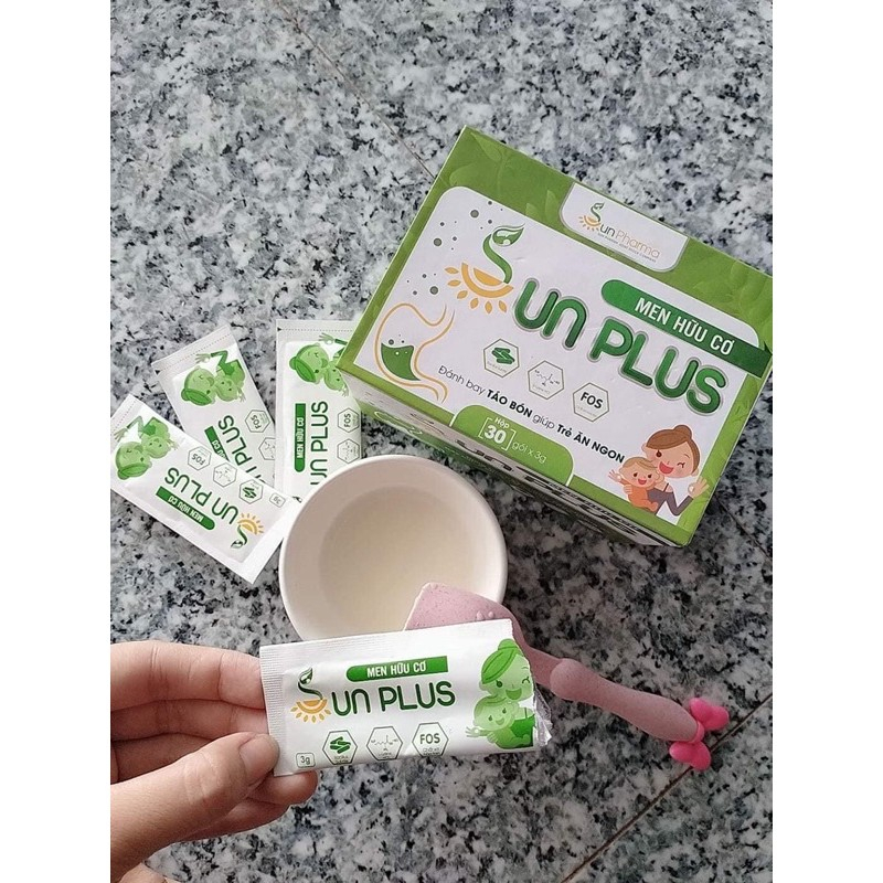 Men vi sinh cho be Sunplus , men hữu cơ giúp bé tăng cân, hệ tiêu hóa tốt, tăng đề kháng cho bé