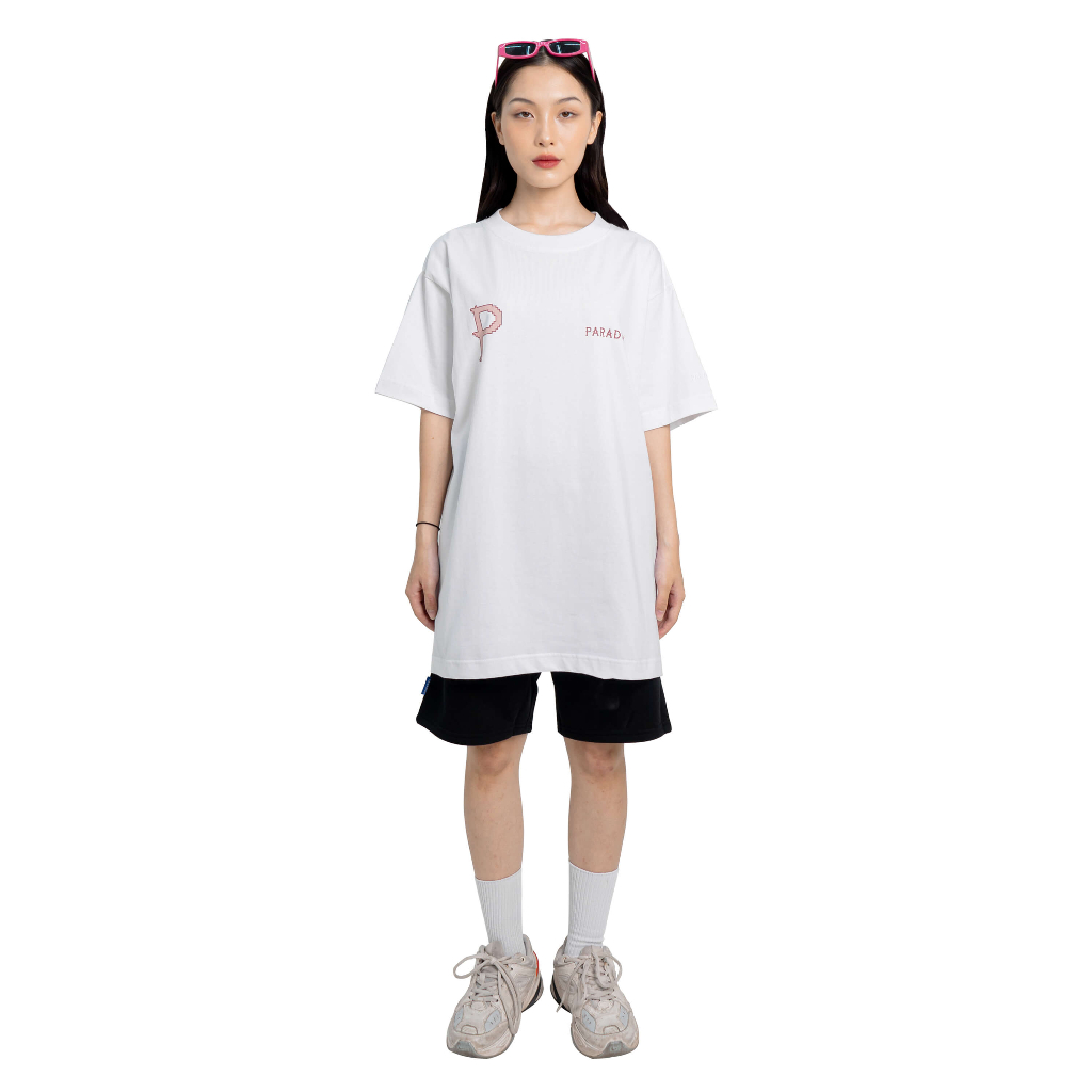 Áo thun form rộng Paradox tay lỡ - Unisex - In hình - THE INCOHERENT - Trắng, Đen