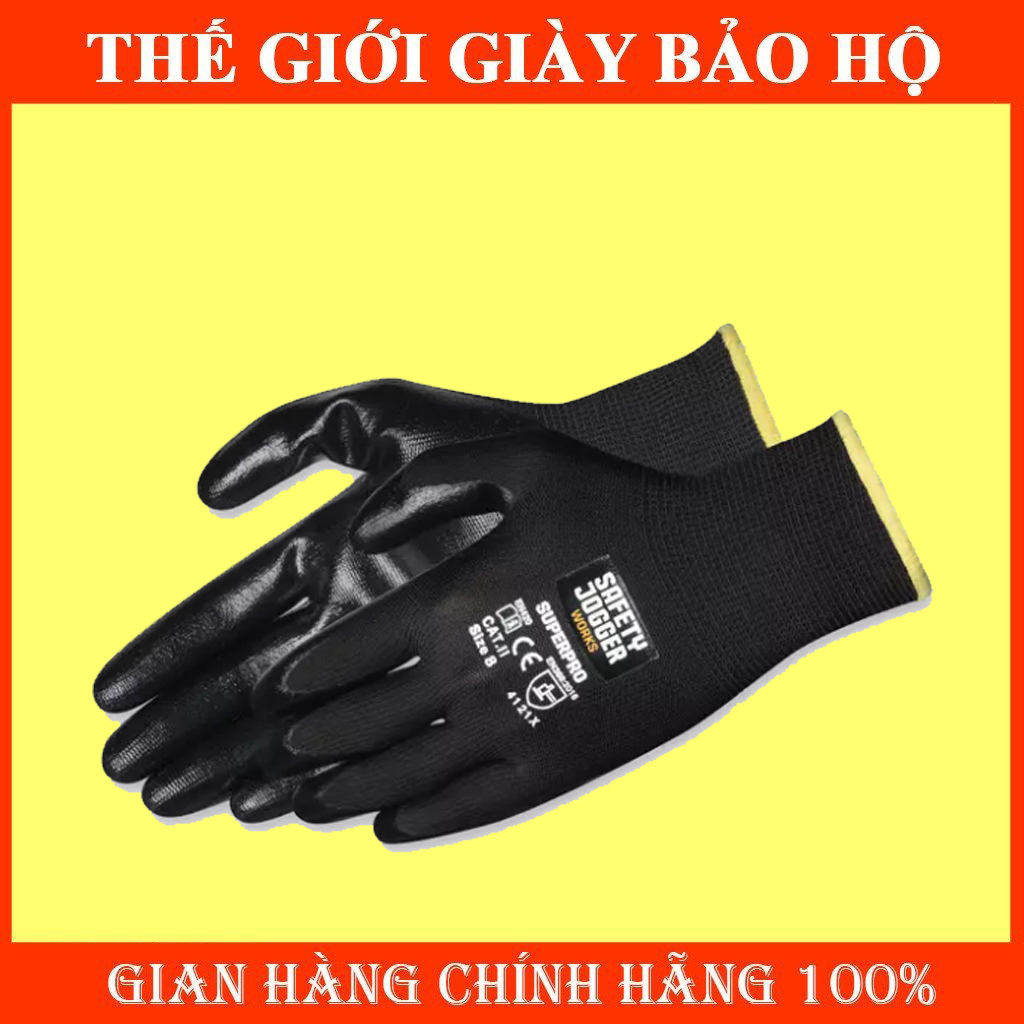 [CHÍNH HÃNG]Găng tay Safety Jogger Superpro Chống Cắt, Chống Dầu Tốt Chống Trượt