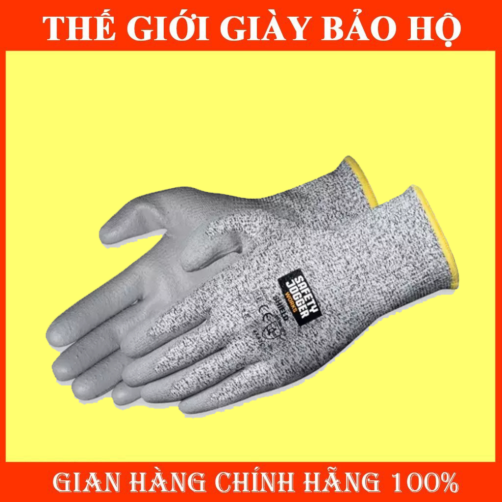 [HÀNG CHÍNH HÃNG]Găng tay Safety Jogger Shield Chống Cắt Cấp Độ 5 Chống Trượt