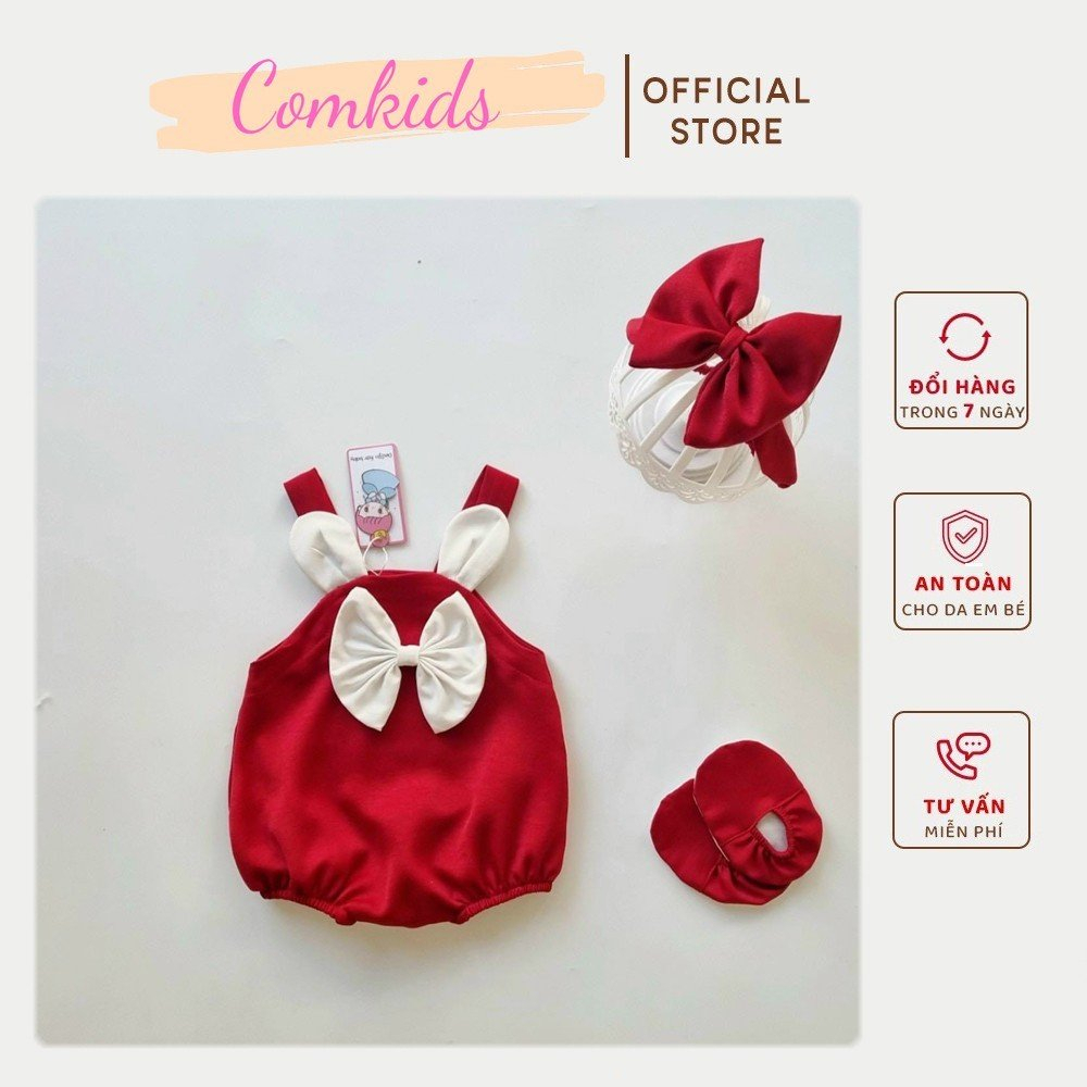 Body Bé Gái, Bodysuit Tai Thỏ Lụa Tằm Cho Bé Từ Sơ Sinh Đến 13kg, Đồ Liền Thân, Thôi Nôi, Đầy Tháng, Hàng Thiết Kế