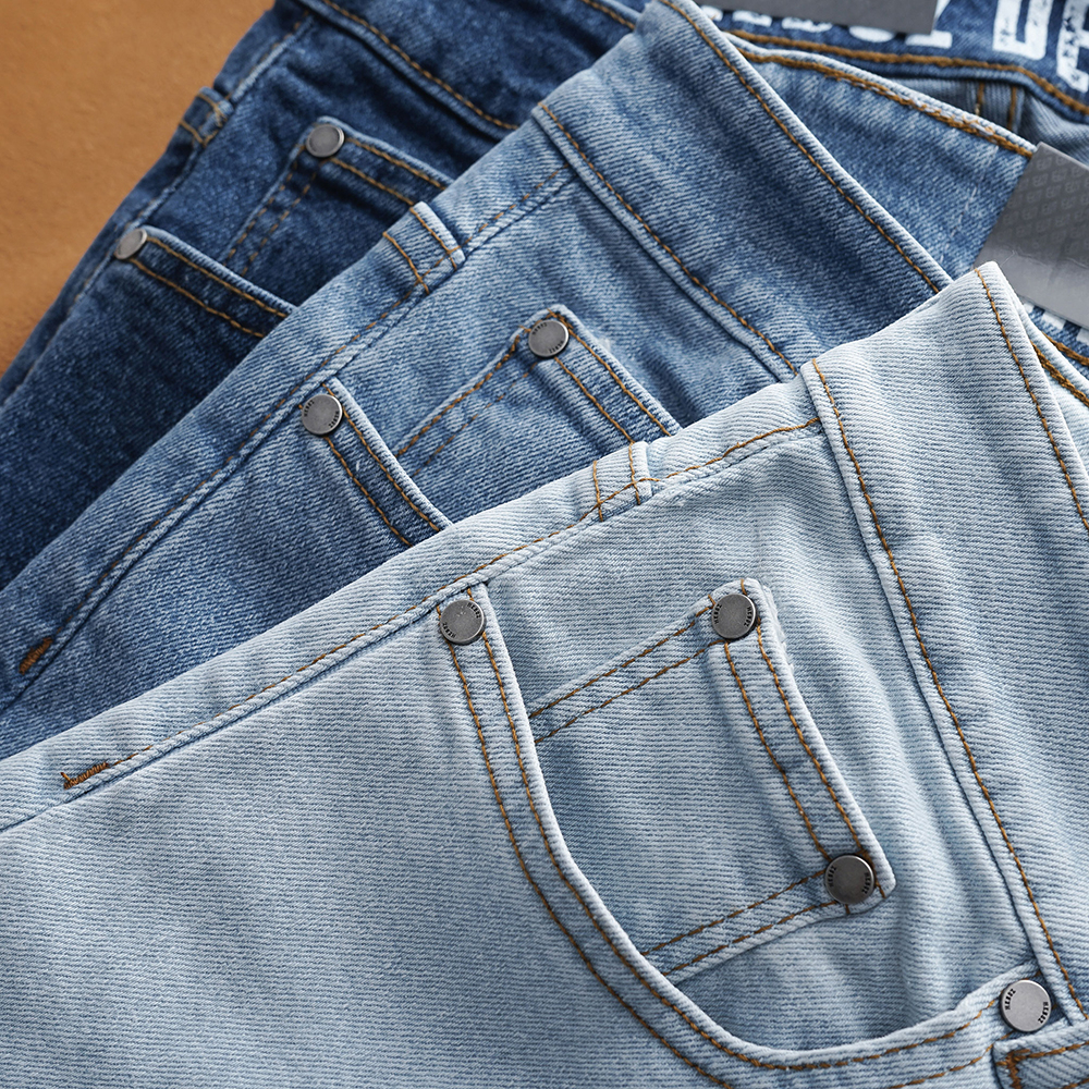 Quần jean dài nam chất vải denim basic Heboz Z-42 màu xanh nhạt - 00001609