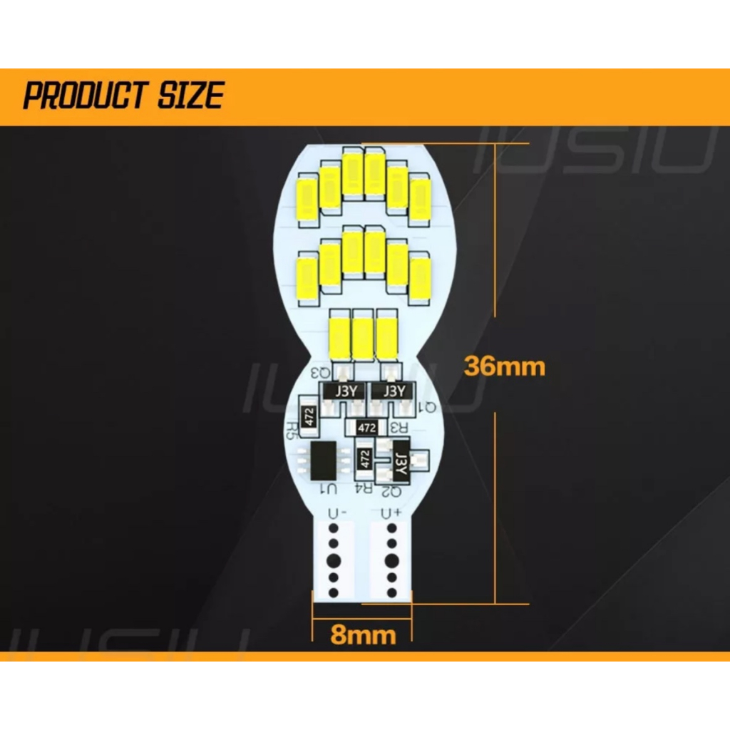 LED T10 Audi chạy đuổi 30SMD 3014 lắp thay thế cho demi, xi nhan DC12v
