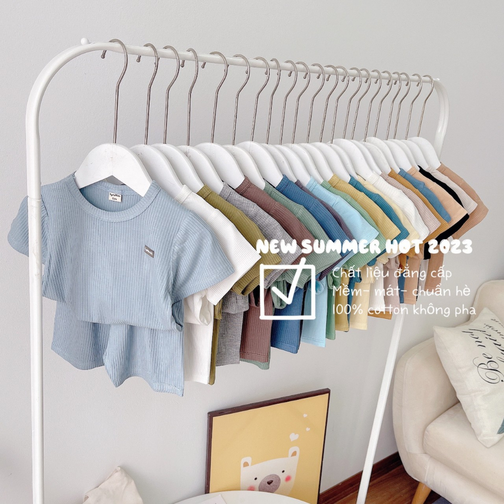 Set 3 bộ tăm bún trơn 100% cotton mềm mát cho bé - Thời Trang Trẻ Em - Baby Gap