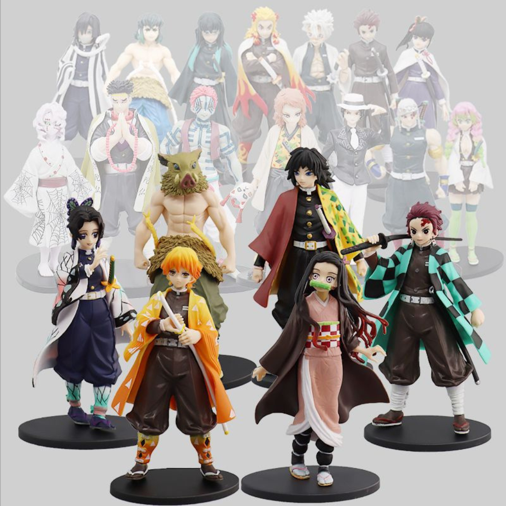 Mô hình anime Kimetsu No Yaiba Demon Slayer, thanh gươm diệt quỷ figure anime, tanjiro, zenitsu, mô hình trang trí