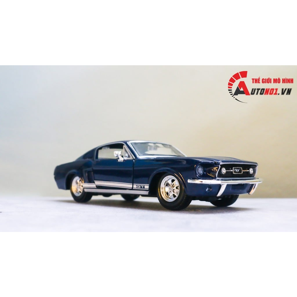 Mô hình xe Ford Mustang 1967 full open blue 1:24 Maisto OT070
