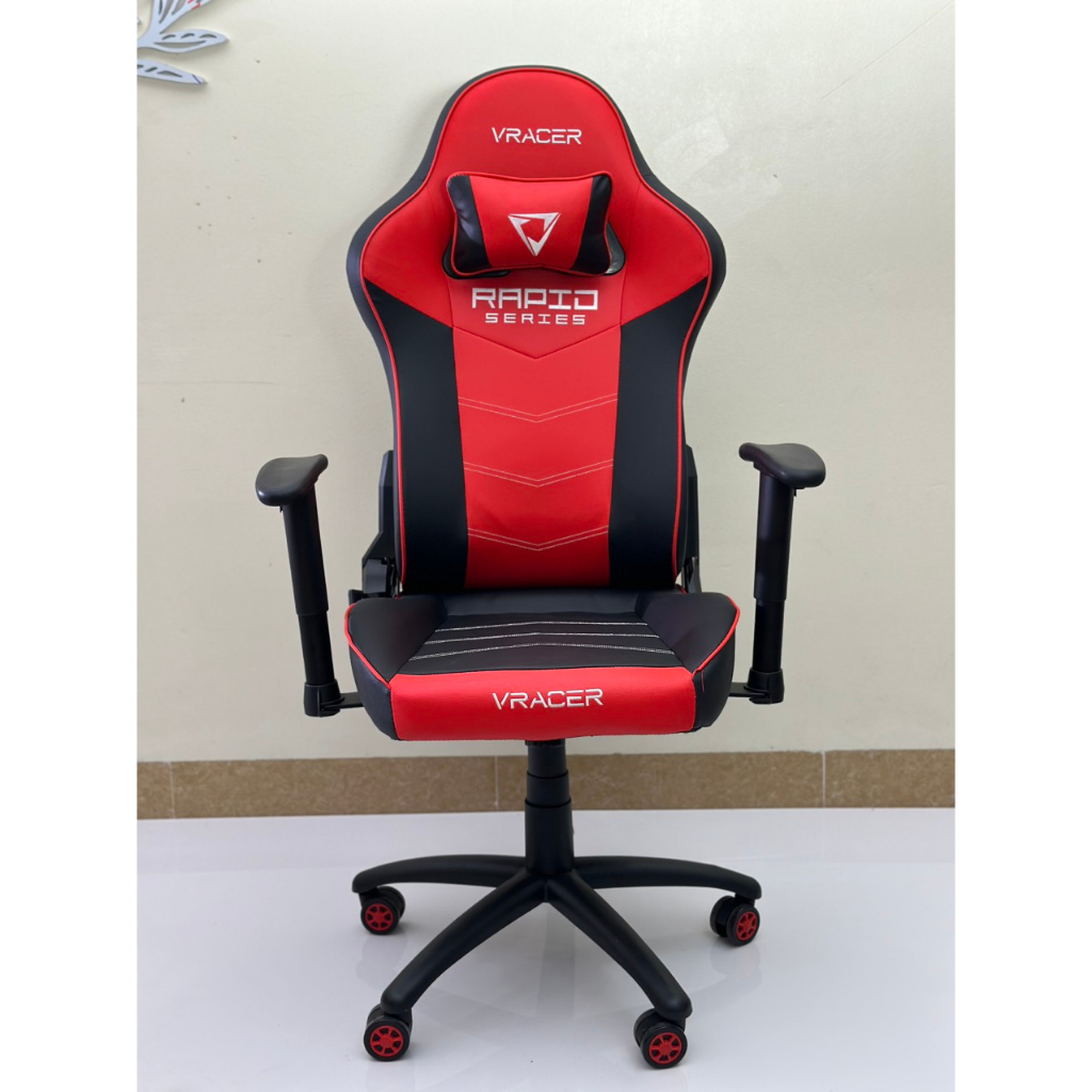 Ghế Gaming Vracer ngả lưng, xoay 360 độ, đêm đúc nguyên khối Thương hiệu TLC Furniture-Vracer