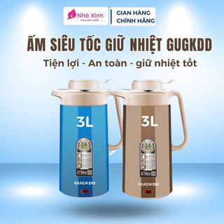 Ấm siêu tốc, ấm đun siêu tốc giữ nhiệt dung tích 3L chất liệu inox không rỉ giữ nhiệt suốt 48H bảo hành chính hãng