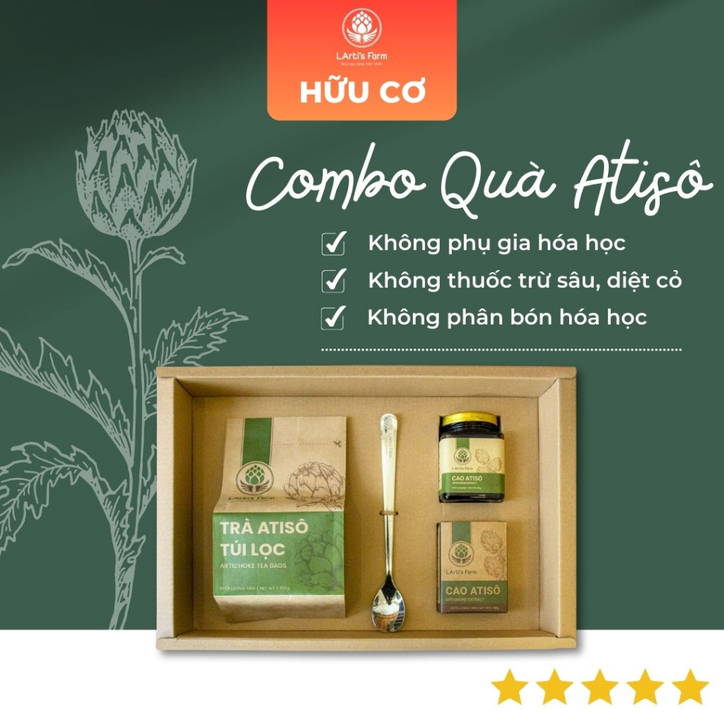 Hộp Quà Tết Atisô Hữu Cơ LArti’s Farm