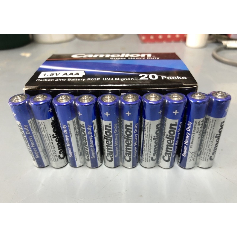 Hộp 40 viên pin tiểu AAA Camelion Super Heavy Duty Battery 1.5V - Hàng chính hãng