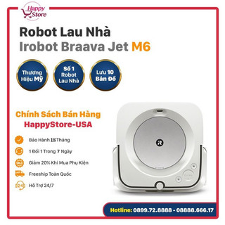 Robot Lau Nhà iRobot Braava Jet M6 - Bản Quốc Tế Nhập Mỹ