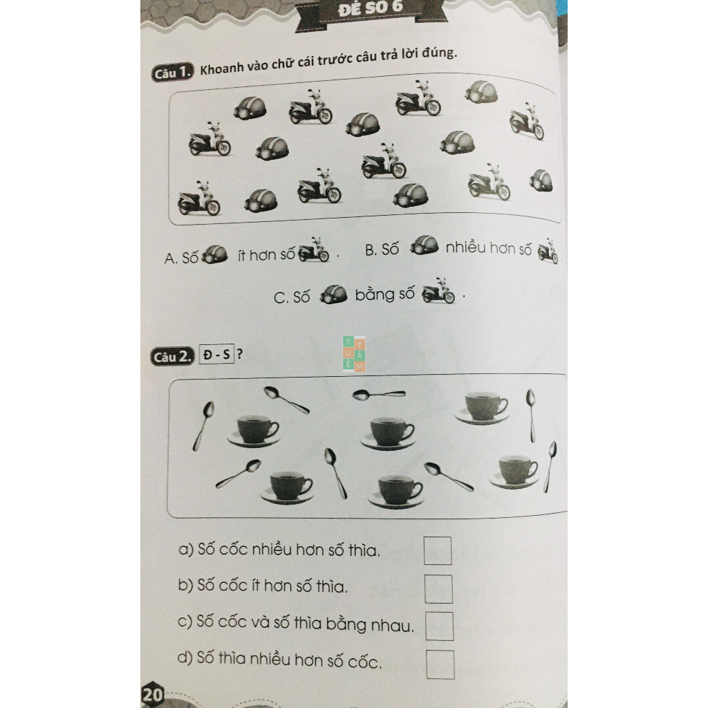Sách - 45 đề ôn luyện và kiểm tra Toán 1