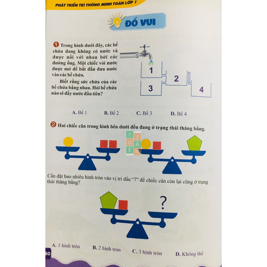 Sách - Phát triển trí thông minh Toán lớp 1
