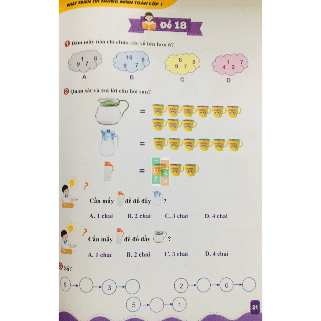 Sách - Phát triển trí thông minh Toán lớp 1
