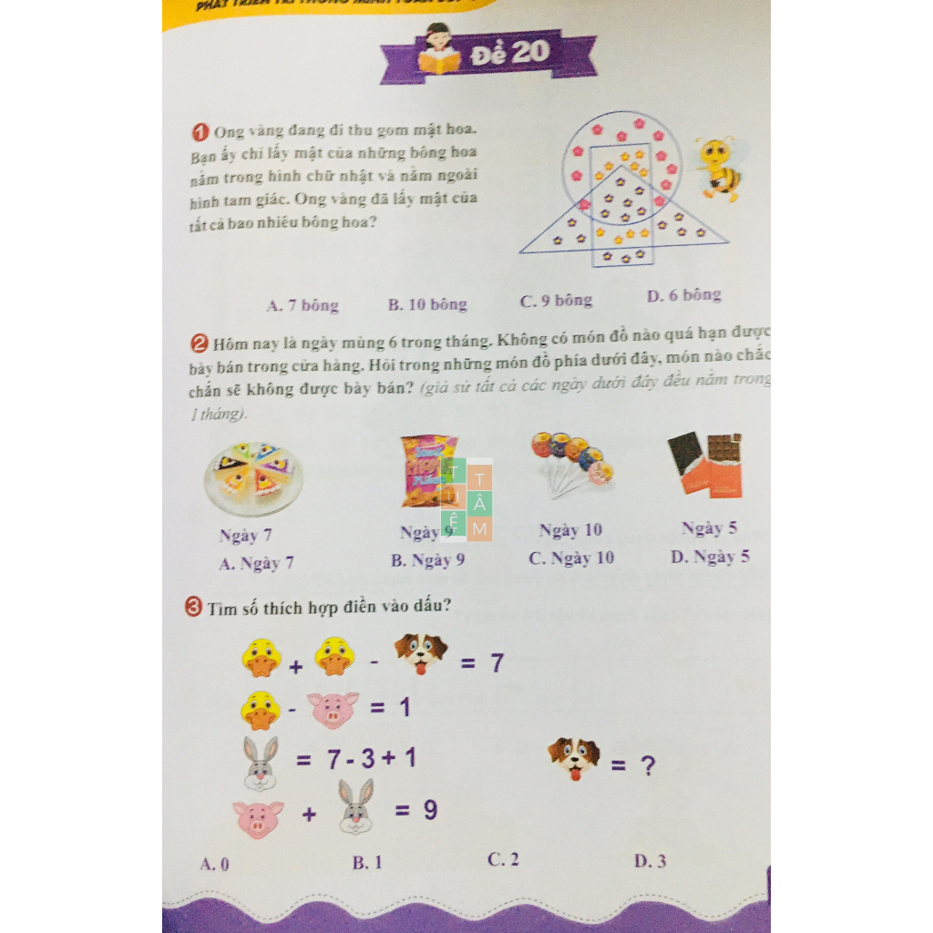 Sách - Phát triển trí thông minh Toán lớp 1