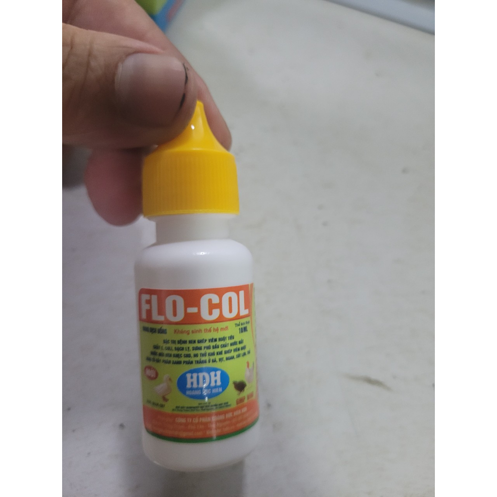 Flo-col: 10ml, thương hàn, tụ huyết trùng, hen khẹc