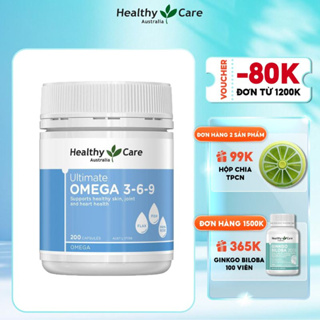 Viên uống hỗ trợ tim mạch, huyết áp Healthy Care Omega 3 6 9 Ultimate 200