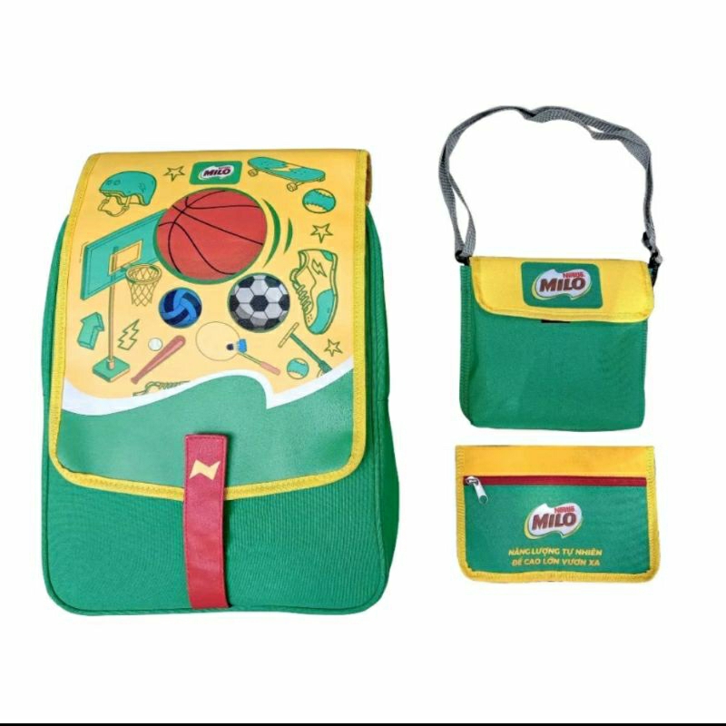 BALO HỌC SINH KHUYẾN MÃI TỪ MILO (bộ 3 món)