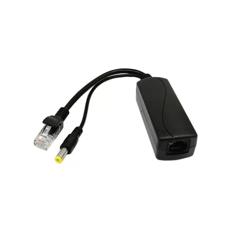 Đầu chuyển nguồn POE Splitter 48V sang 12V (đầu tròn)