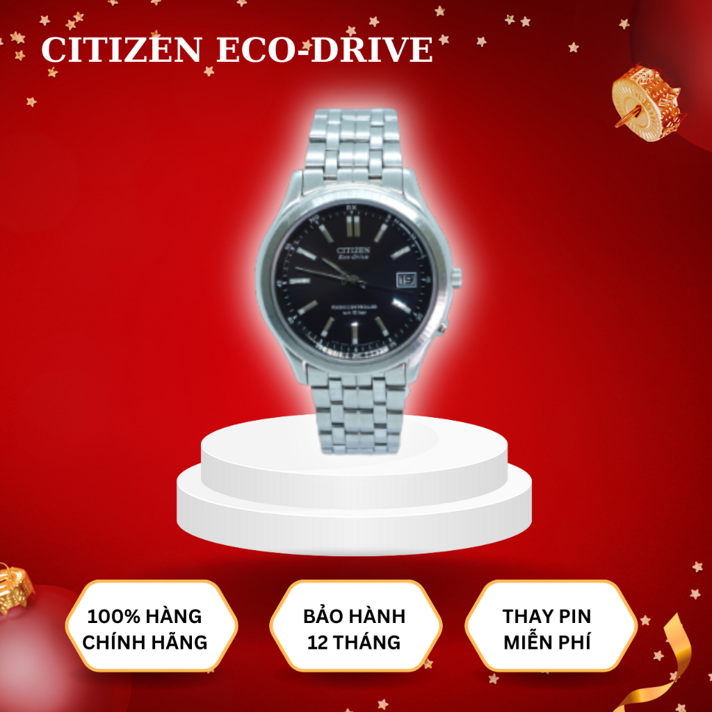 Đồng Hồ Nam Chính Hãng CITIZEN ECO - DRIVE, Mặt Kính Sapphire Chống Xước