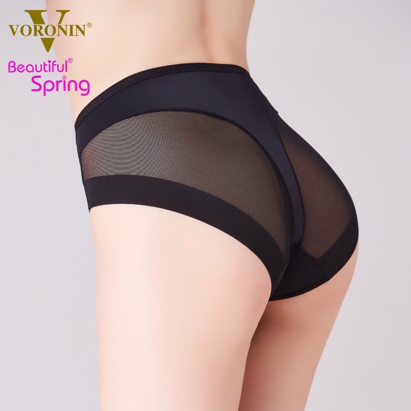 Quần lót nữ ren lưới cạp cao , quần lót size L XL XXL 70kg
