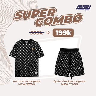 Super Combo MSW Town Monogram Áo thun tee, quần short