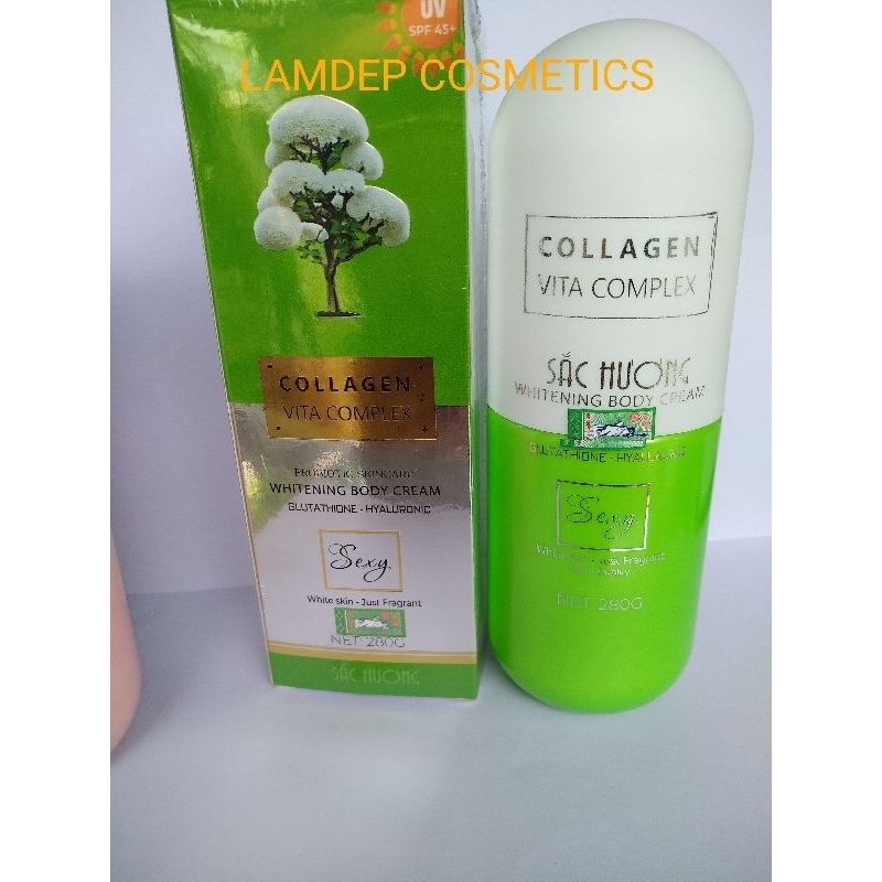 kem sắc hương body trắng da collagen sexy