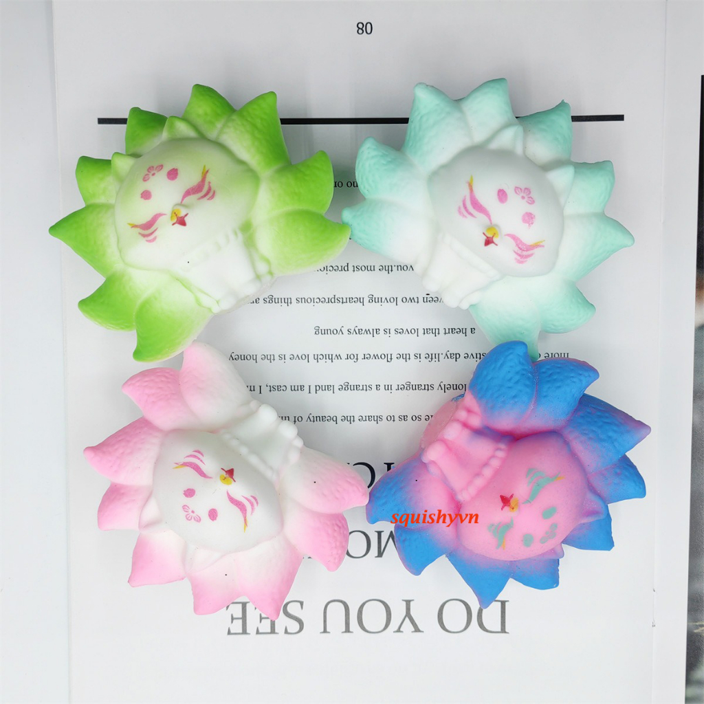 Bán hồ ly xanh dương 7 màu con cáo squishy đồ chơi bóp Siêu rẻ