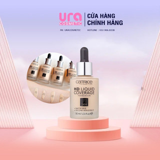 Kem Nền lâu trôi, che phủ tốt Catrice HD Liquid Coverage Foudation Lasts Up To 24H