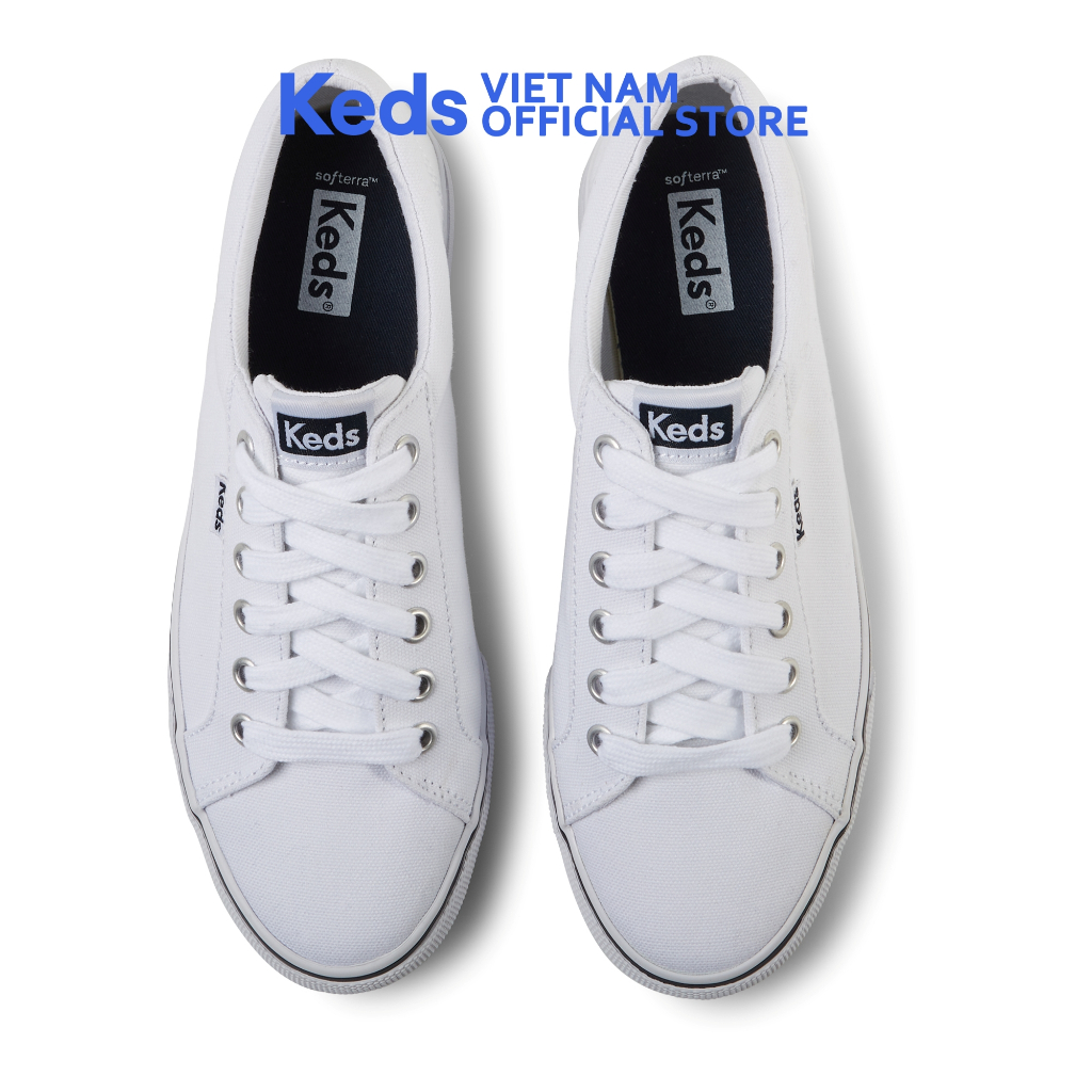 Giày Thể Thao Keds Nữ- Jump Kick Canvas White- KD066752