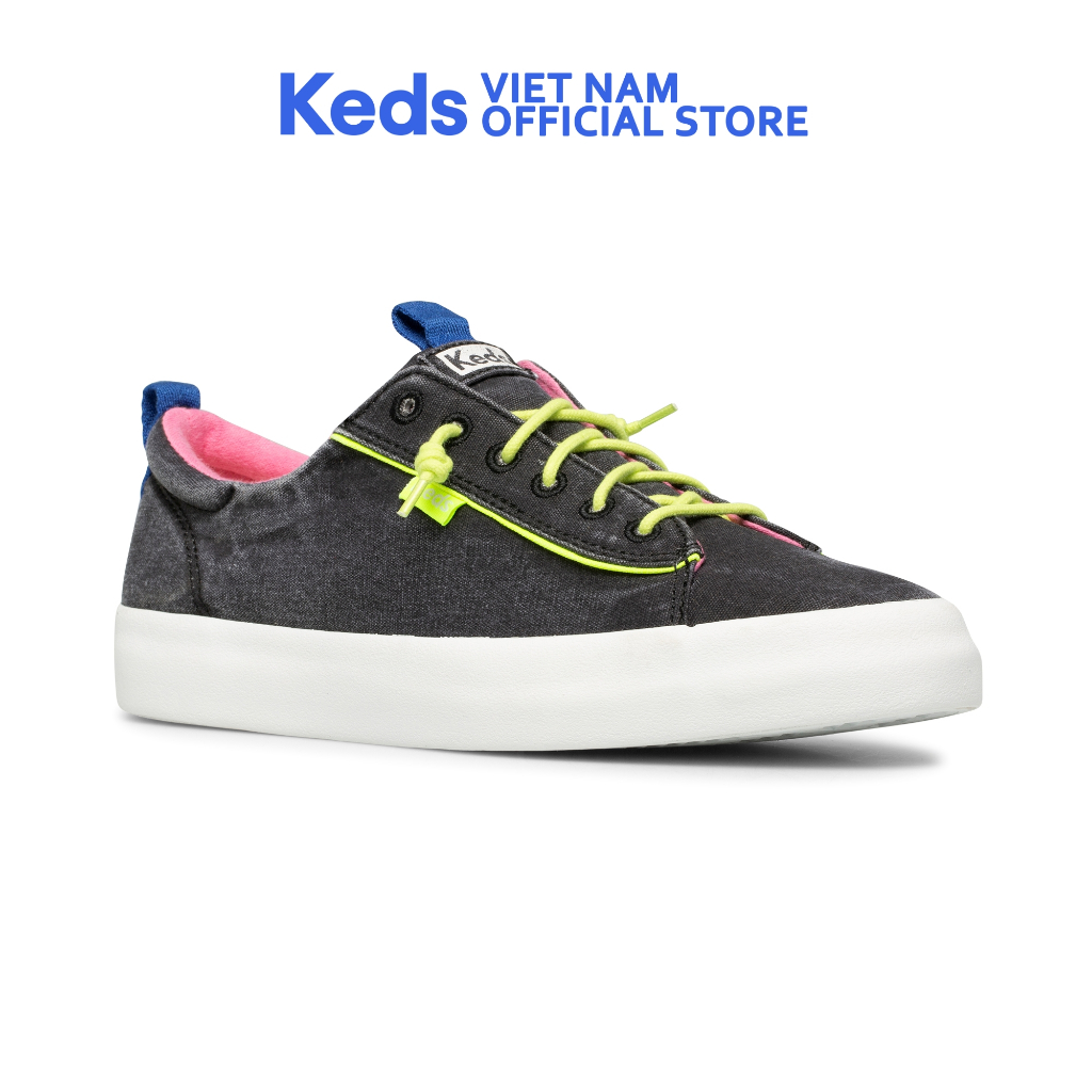 Giày Keds Nữ- Kickback Canvas Pop Black- KD065966