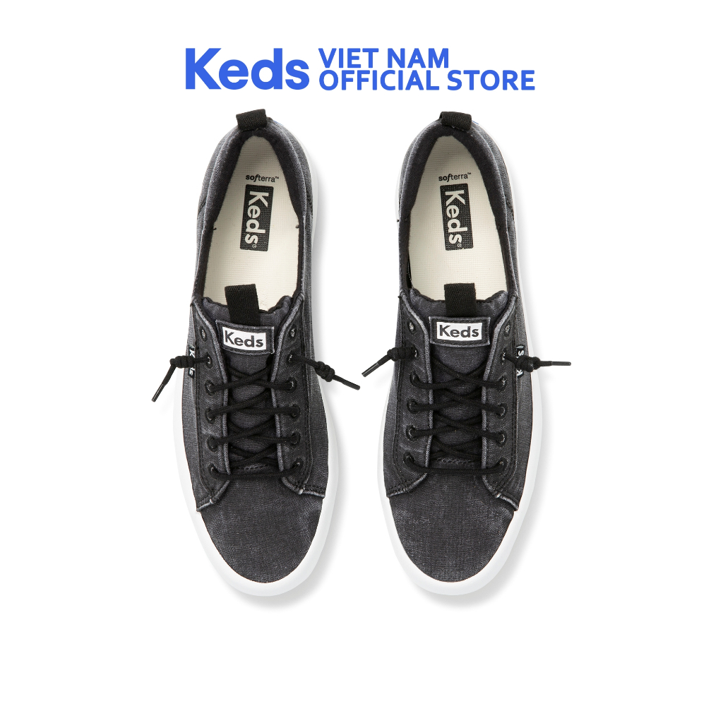 Giày Keds Nữ- Kickback Canvas Black- KD066040